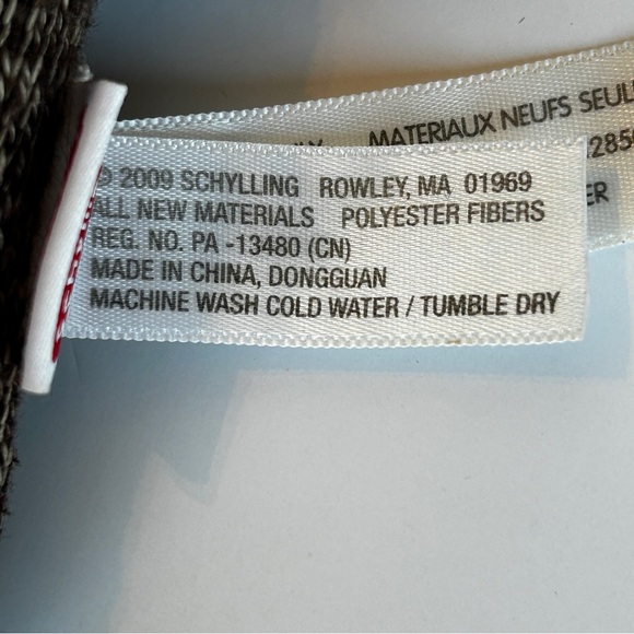 Schylling Brown Sock Monkey (2009) 8 inches/20 cm. Stuffed Animal - Picture 7 of 8